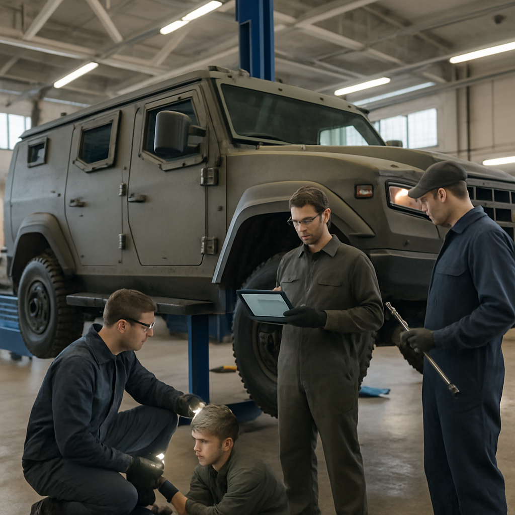 Gepanzerte Transporter Wartung bei Armeefahrzeuge.net